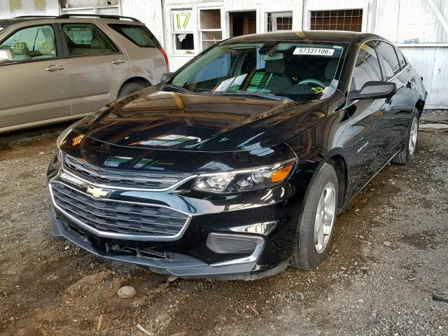 1G1ZB5ST7GF212979 - 2016 CHEVROLET MALIBU LS შავი ფოტო 2
