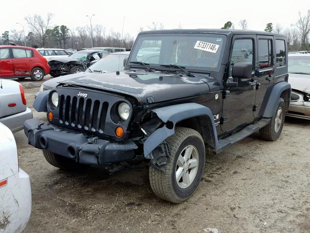 1J4GA39187L202516 - 2007 JEEP WRANGLER X BLACK photo 2