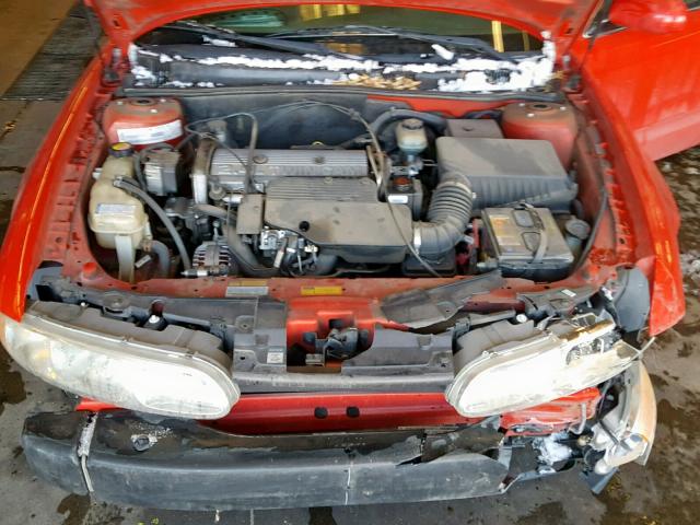 1G3NL52T4YC338691 - 2000 OLDSMOBILE ALERO GL RED photo 7