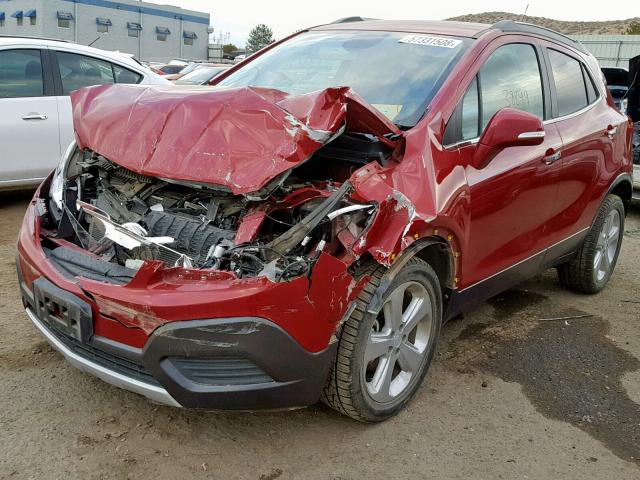 KL4CJESB6FB266040 - 2015 BUICK ENCORE RED photo 2