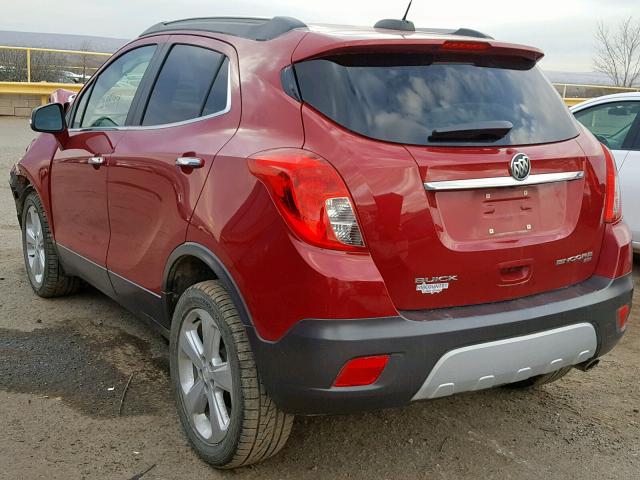 KL4CJESB6FB266040 - 2015 BUICK ENCORE RED photo 3