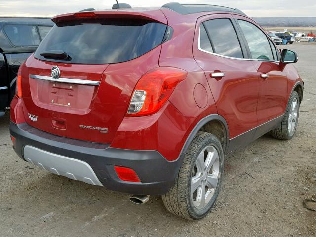 KL4CJESB6FB266040 - 2015 BUICK ENCORE RED photo 4