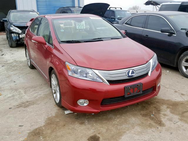 JTHBB1BA5A2026306 - 2010 LEXUS HS 250H RED photo 1