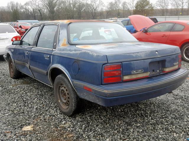1G3AJ54N0M6310429 - 1991 OLDSMOBILE CUTLASS CI BLUE photo 3