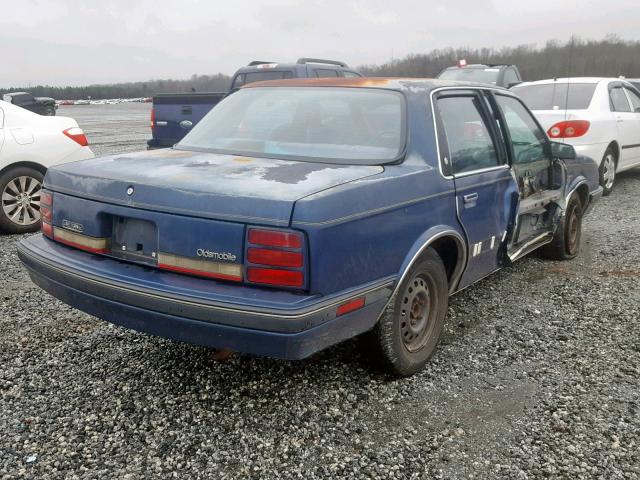 1G3AJ54N0M6310429 - 1991 OLDSMOBILE CUTLASS CI BLUE photo 4