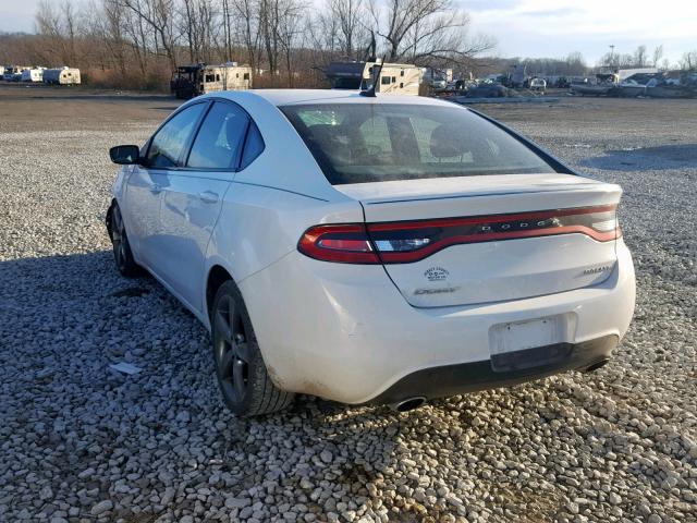 1C3CDFBA9DD219293 - 2013 DODGE DART SXT WHITE photo 3