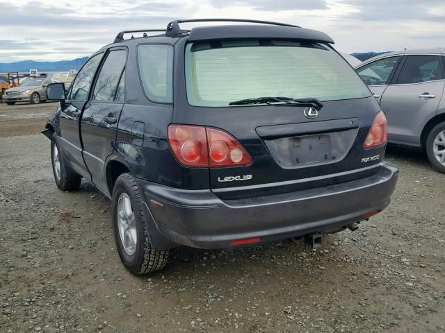 JT6HF10U3X0016642 - 1999 LEXUS RX 300 BLACK photo 3