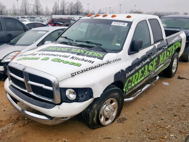 3D7KA28D44G152802 - 2004 DODGE RAM 2500 S WHITE photo 2