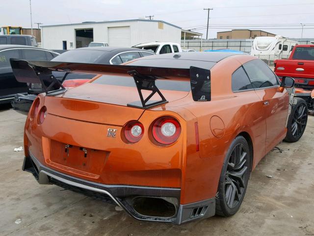 JN1AR5EF5HM821154 - 2017 NISSAN GT-R PREMI ORANGE photo 4