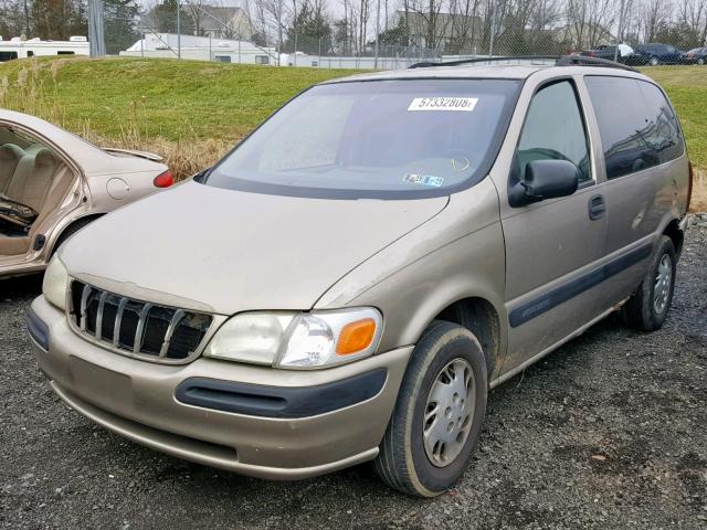 1GNDU06E6XD174464 - 1999 CHEVROLET VENTURE BEIGE photo 2