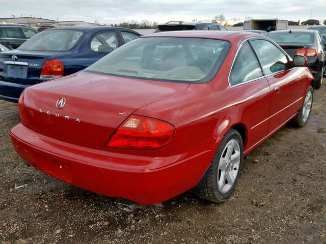 19UYA42601A026135 - 2001 ACURA 3.2CL TYPE RED photo 4