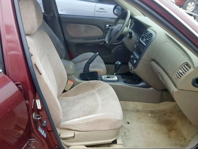 KMHWF25H35A109150 - 2005 HYUNDAI SONATA GL RED photo 5