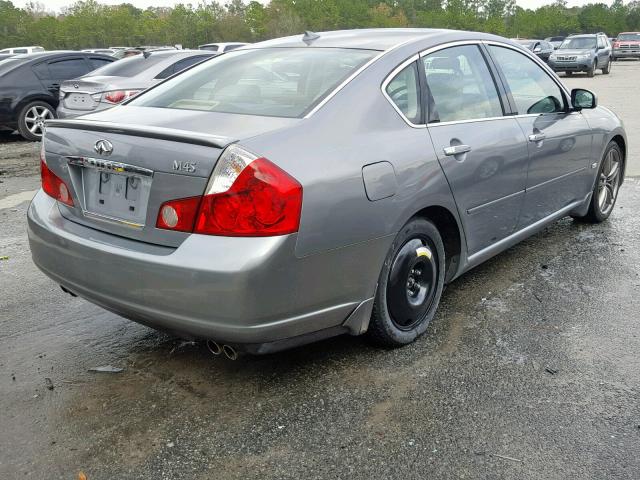 JNKBY01E67M401162 - 2007 INFINITI M45 BASE SILVER photo 4