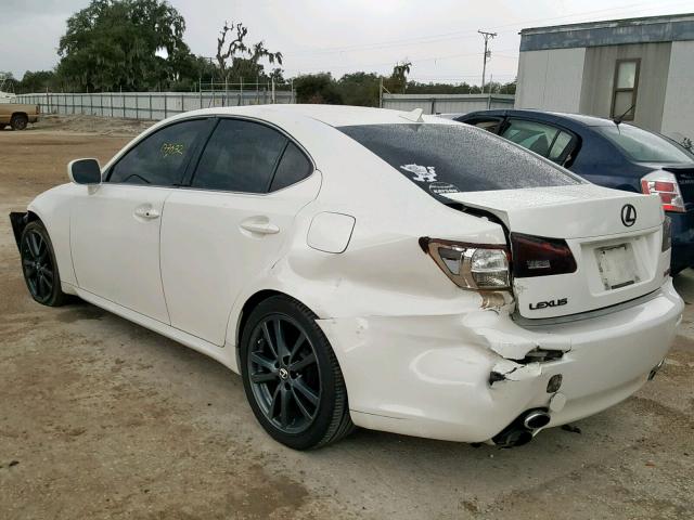 JTHBE262262002178 - 2006 LEXUS IS 350 WHITE photo 3