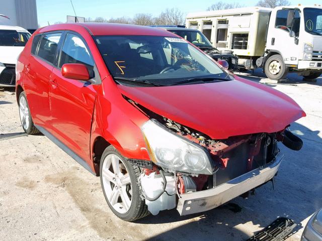 5Y2SP67049Z466939 - 2009 PONTIAC VIBE RED photo 1