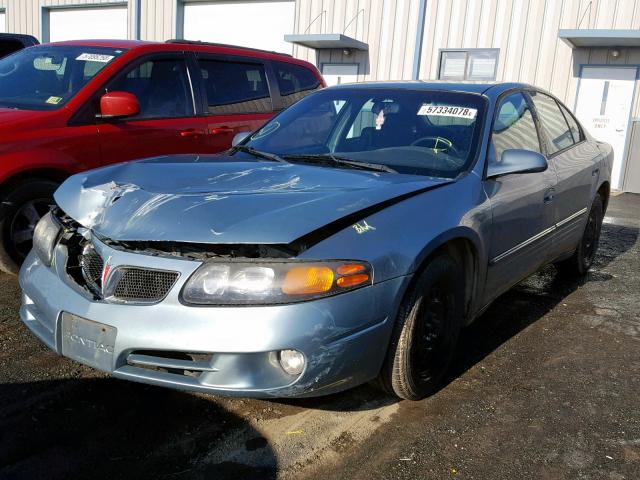 1G2HX54K134197656 - 2003 PONTIAC BONNEVILLE BLUE photo 2