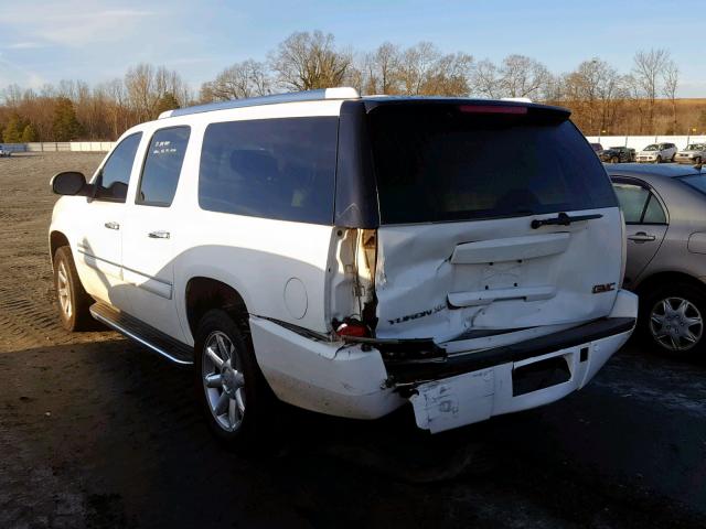 1GKFK66887J231970 - 2007 GMC YUKON XL D WHITE photo 3