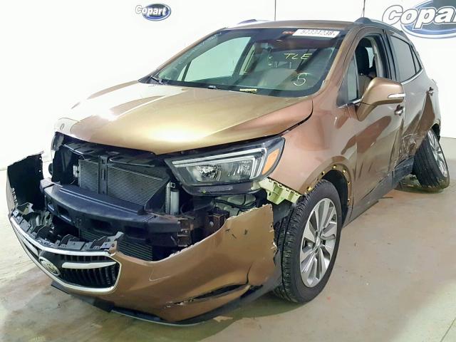 KL4CJASB2HB064372 - 2017 BUICK ENCORE PRE BROWN photo 2