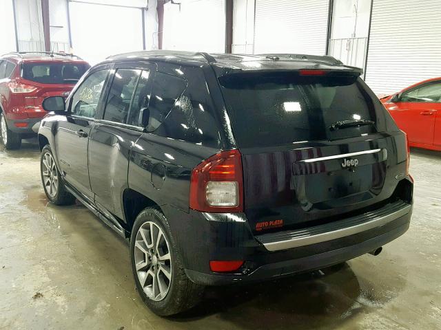 1C4NJCBA4GD703209 - 2016 JEEP COMPASS SP შავი ფოტო 3