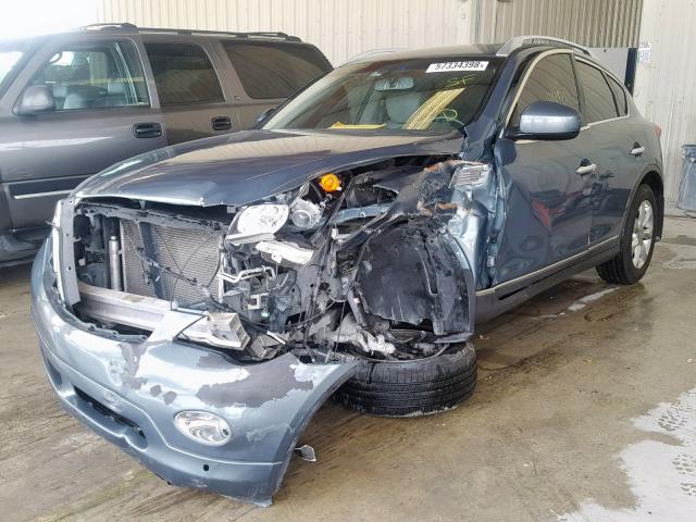 JNKAJ09E68M305635 - 2008 INFINITI EX35 BASE BLUE photo 2