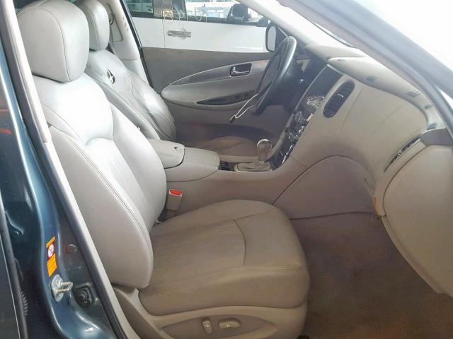 JNKAJ09E68M305635 - 2008 INFINITI EX35 BASE BLUE photo 5