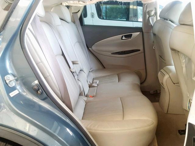 JNKAJ09E68M305635 - 2008 INFINITI EX35 BASE BLUE photo 6