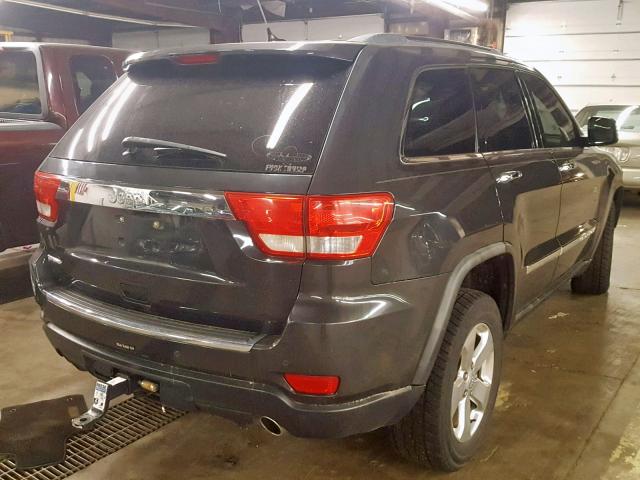 1J4RS5GT1BC564458 - 2011 JEEP GRAND CHER GRAY photo 4