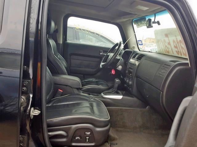 5GTDN13E778106627 - 2007 HUMMER H3 BLACK photo 5