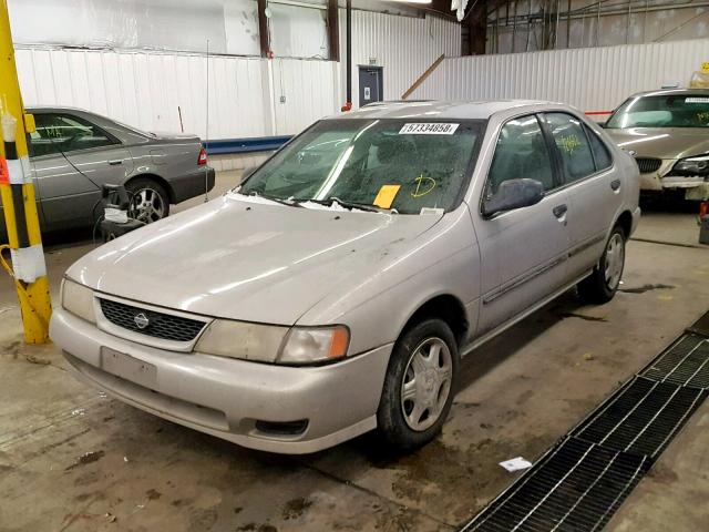 1N4AB41D4WC709213 - 1998 NISSAN SENTRA E SILVER photo 2