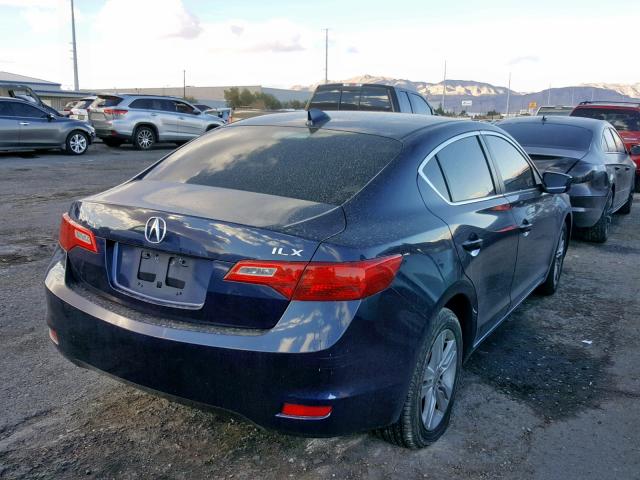 19VDE1F35DE020275 - 2013 ACURA ILX 20 BLUE photo 4