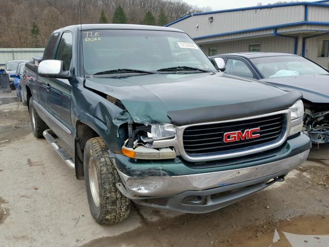 2GTEK19VX21255508 - 2002 GMC NEW SIERRA GREEN photo 1