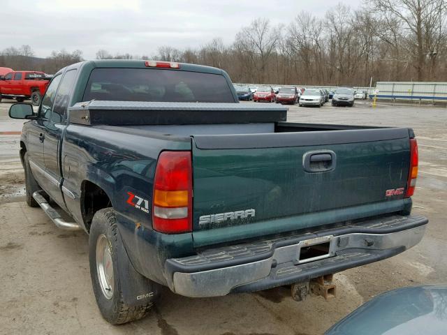 2GTEK19VX21255508 - 2002 GMC NEW SIERRA GREEN photo 3