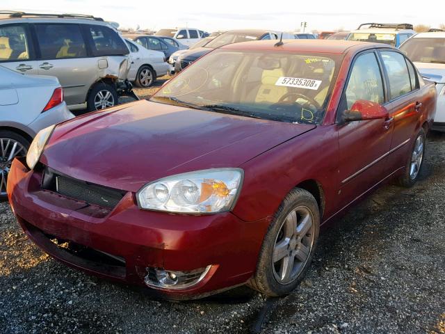 1G1ZU57N77F208936 - 2007 CHEVROLET MALIBU LTZ RED photo 2