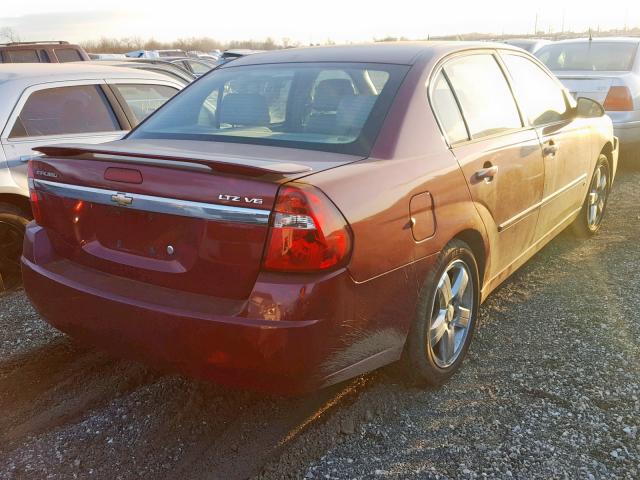 1G1ZU57N77F208936 - 2007 CHEVROLET MALIBU LTZ RED photo 4