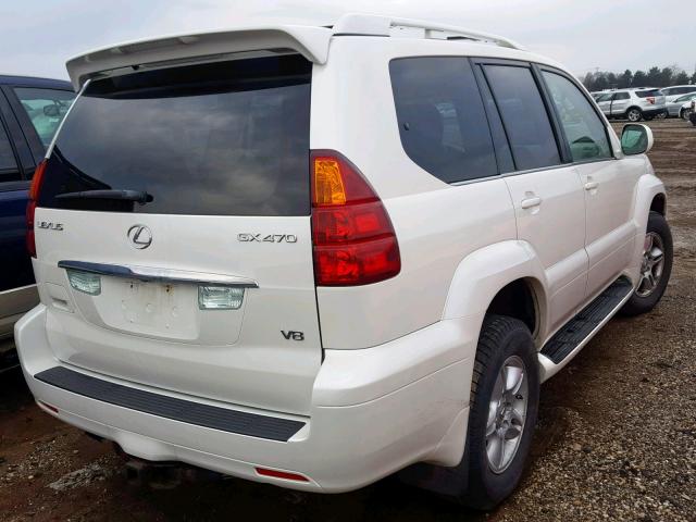 JTJBT20X960113458 - 2006 LEXUS GX 470 WHITE photo 4