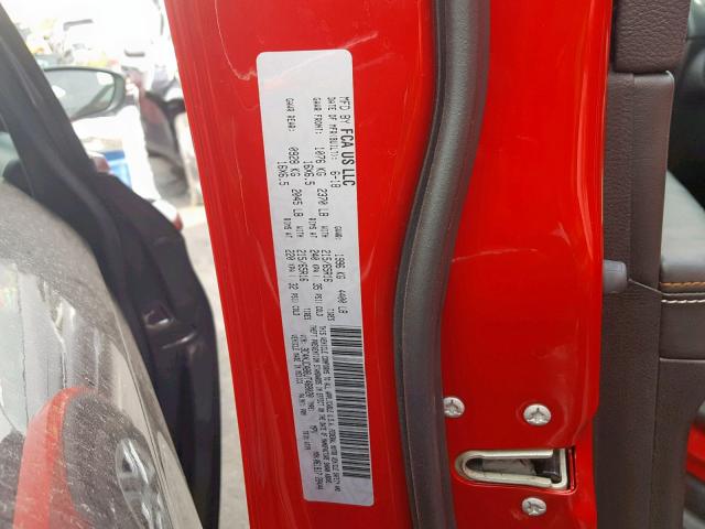 3C4NJCAB8JT468020 - 2018 JEEP COMPASS SP 红色 照片 10