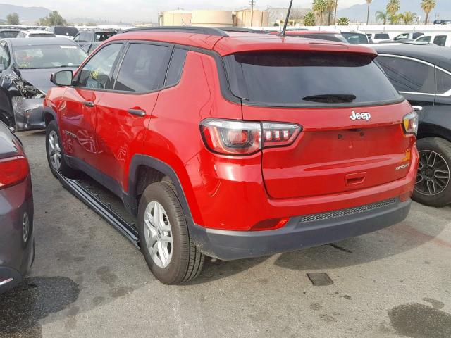 3C4NJCAB8JT468020 - 2018 JEEP COMPASS SP 红色 照片 3