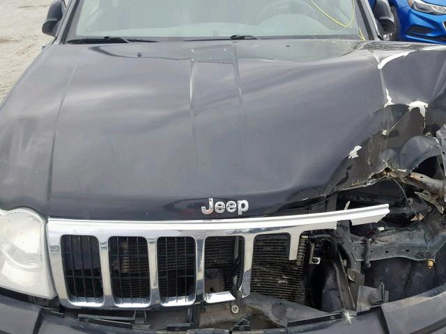 1J4HR58255C594192 - 2005 JEEP GRAND CHER BLACK photo 7