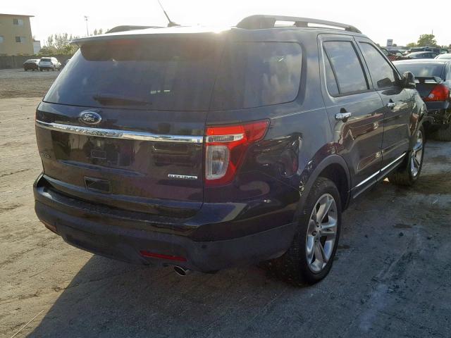 1FM5K7F85EGA14007 - 2014 FORD EXPLORER L BLACK photo 4