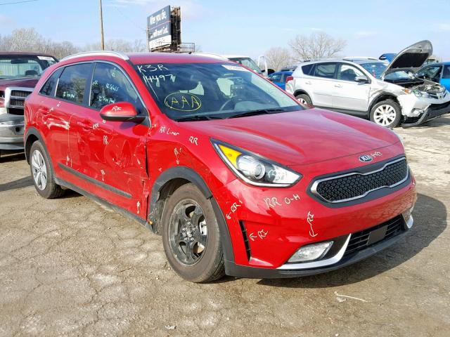 KNDCB3LC3J5125030 - 2018 KIA NIRO FE RED photo 1