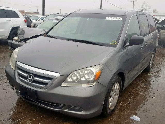 5FNRL38227B075428 - 2007 HONDA ODYSSEY LX GRAY photo 2