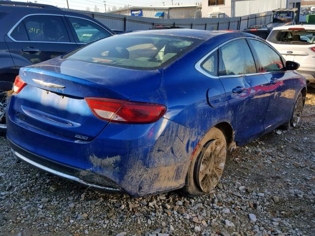 1C3CCCAB4GN125008 - 2016 CHRYSLER 200 LIMITE BLUE photo 4