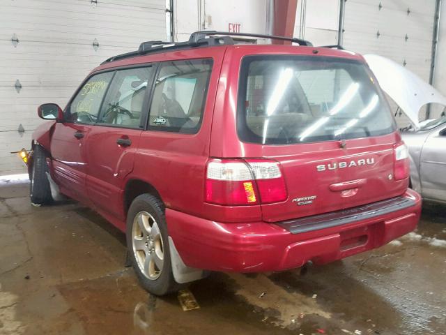 JF1SF65681H739424 - 2001 SUBARU FORESTER S Qırmızı foto 3