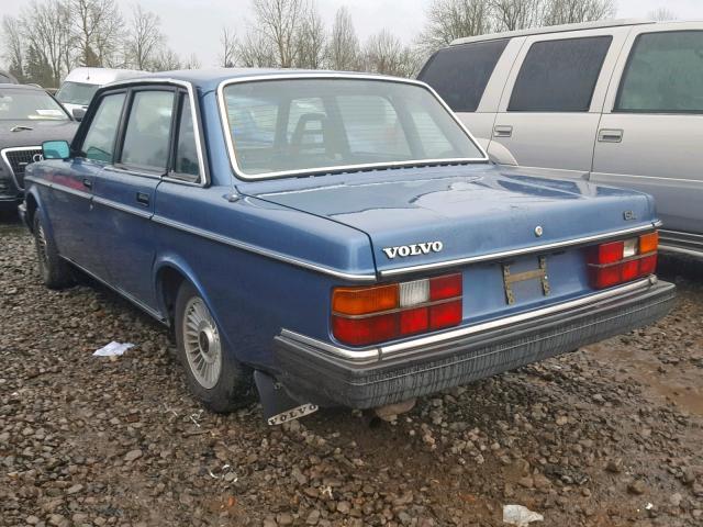 YV1AX8846E2964601 - 1984 VOLVO 244 DL BLUE photo 3