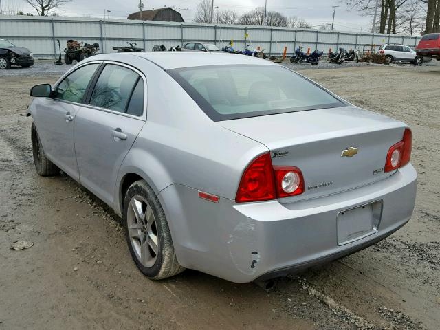 1G1ZC5E00A4102275 - 2010 CHEVROLET MALIBU 1LT SILVER photo 3