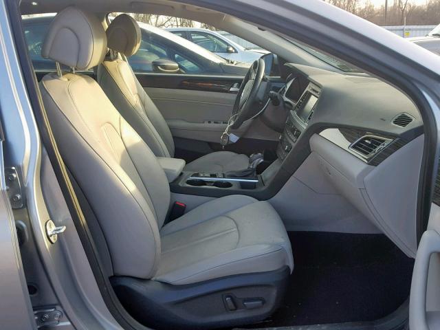 5NPE34AF1FH050909 - 2015 HYUNDAI SONATA SPO SILVER photo 5