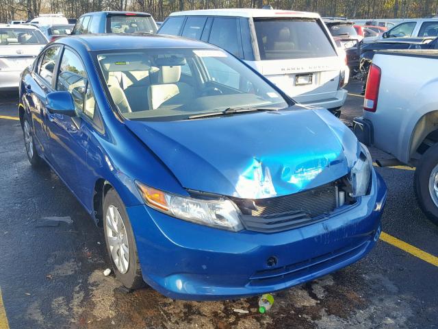 19XFB2F59CE067808 - 2012 HONDA CIVIC LX BLUE photo 1