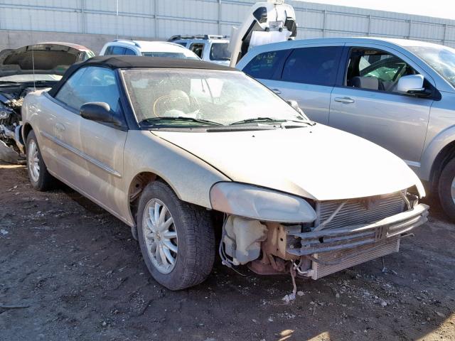 1C3EL55U11N687911 - 2001 CHRYSLER SEBRING LX GOLD photo 1