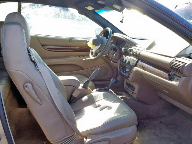 1C3EL55U11N687911 - 2001 CHRYSLER SEBRING LX GOLD photo 5