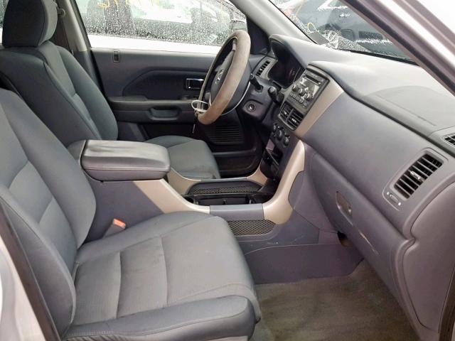 5FNYF18258B036213 - 2008 HONDA PILOT VP SILVER photo 5